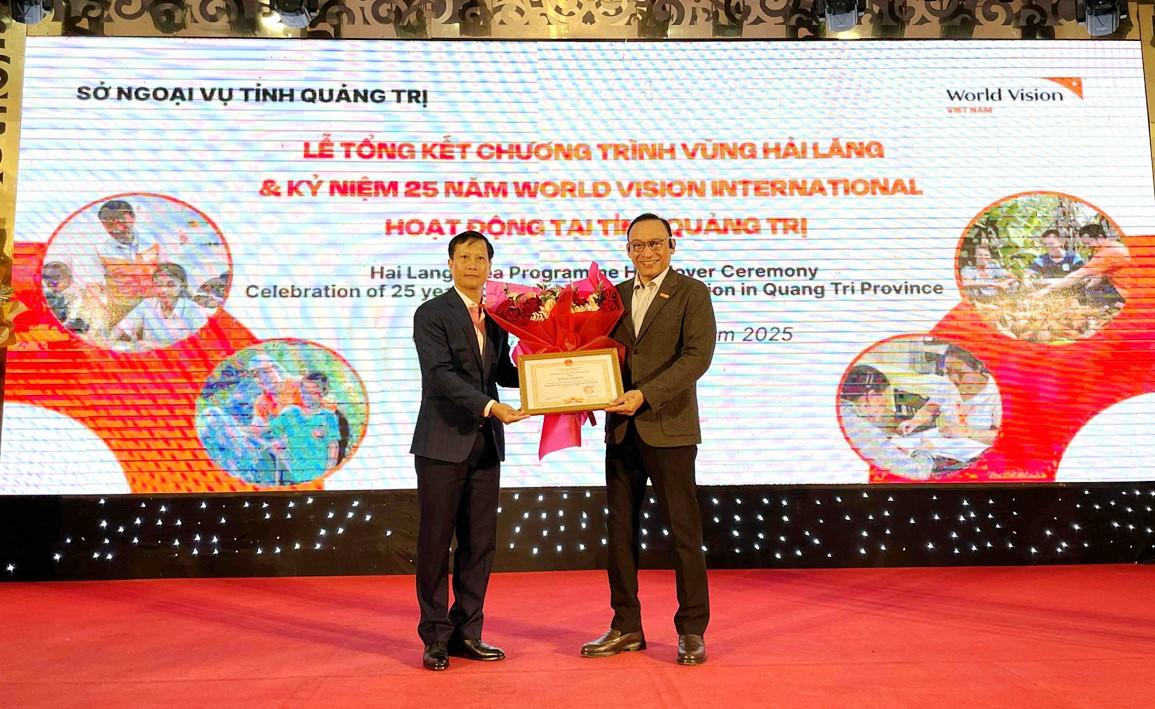 Kỷ niệm 25 năm tổ chức Tầm nhìn Thế giới hoạt động tại tỉnh Quảng Trị