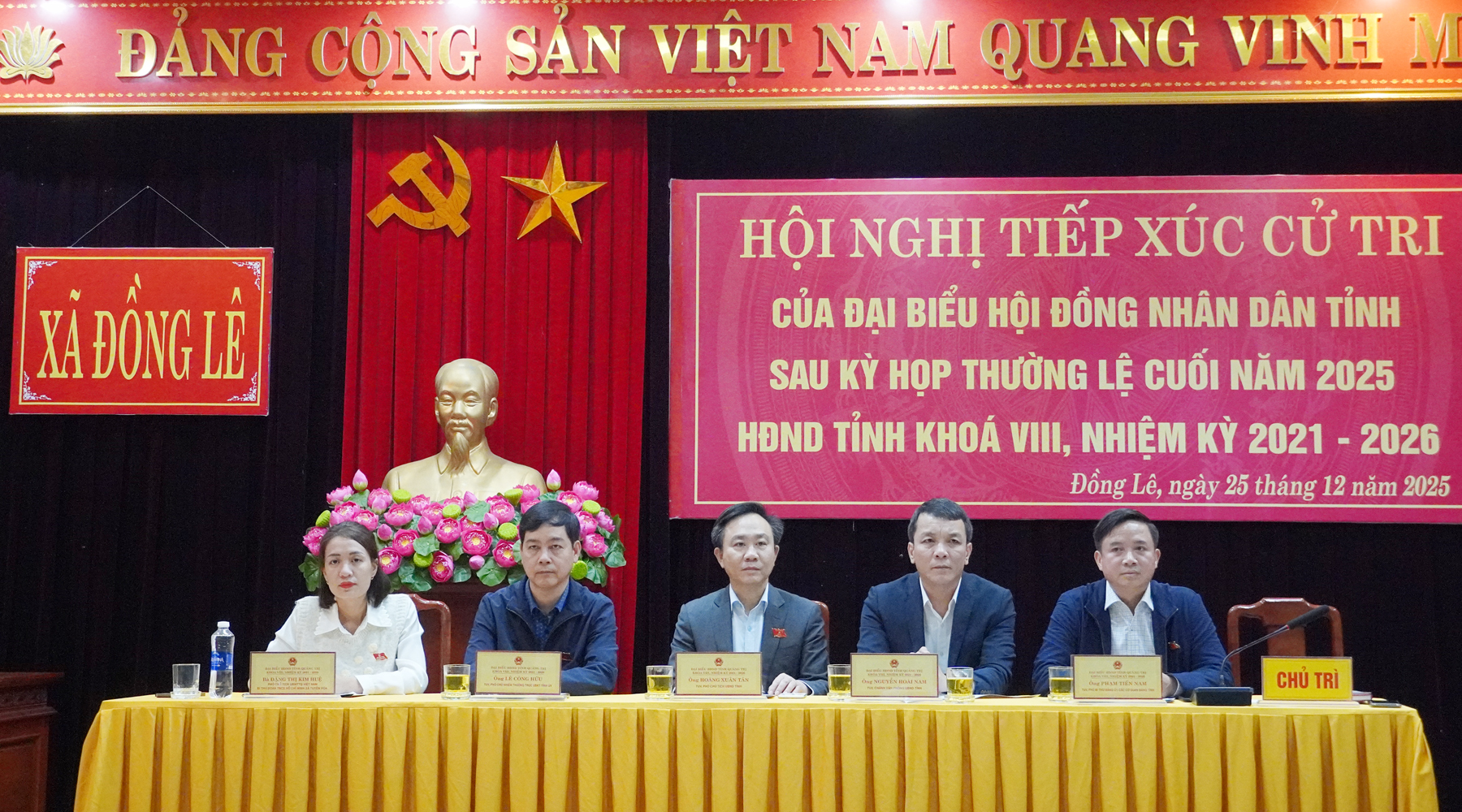 Tổ đại biểu HĐND tỉnh tiếp xúc với cử tri tại điểm xã Đồng Lê