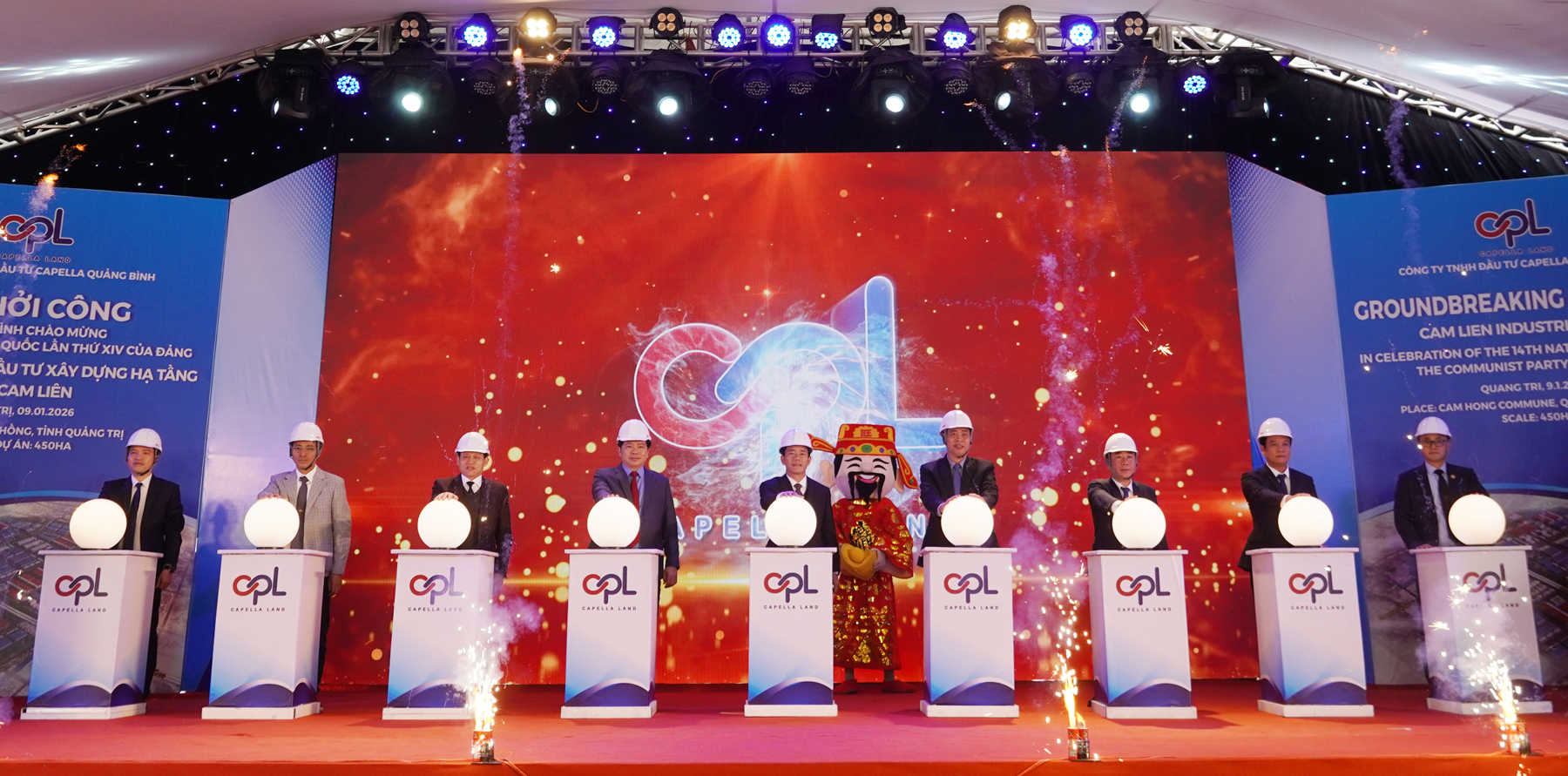 Khởi công dự án đầu tư xây dựng và kinh doanh cơ sở hạ tầng Khu công nghiệp Cam Liên