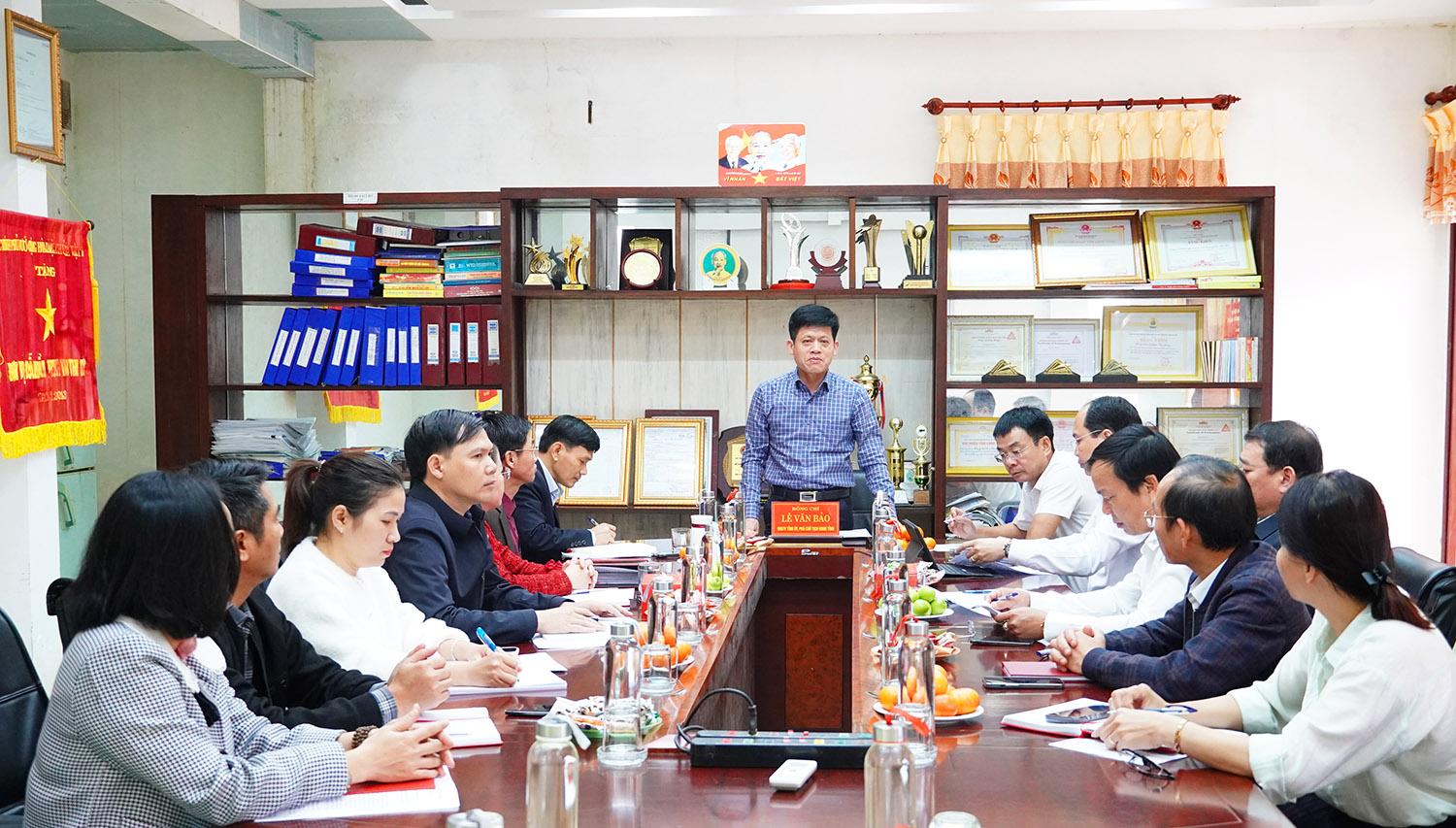 Phó Chủ tịch UBND tỉnh Lê Văn Bảo thăm và làm việc với Công ty Lâm nghiệp Bến Hải